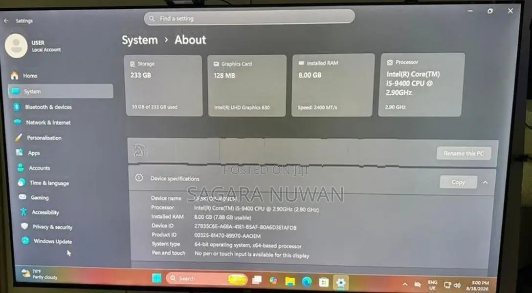 i5 9th Gen Desktop