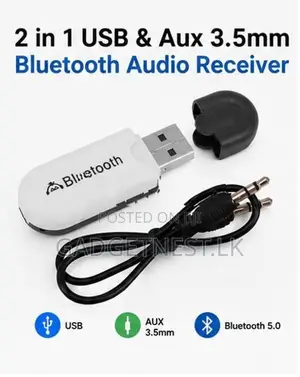 Bluetooth 4.0 USB With AUX Dual Music Receiver Dongle