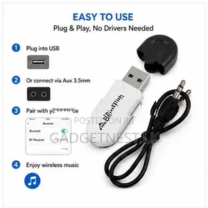 Bluetooth 4.0 USB With AUX Dual Music Receiver Dongle