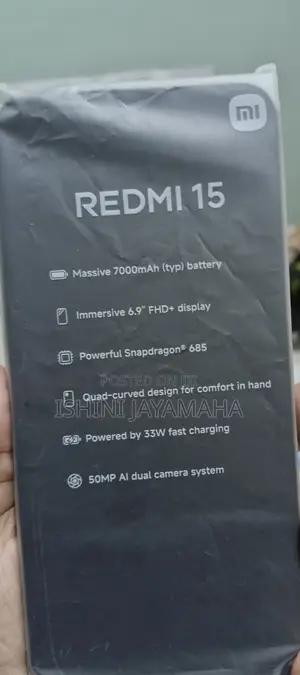 New Xiaomi Redmi 15 256 GB Black