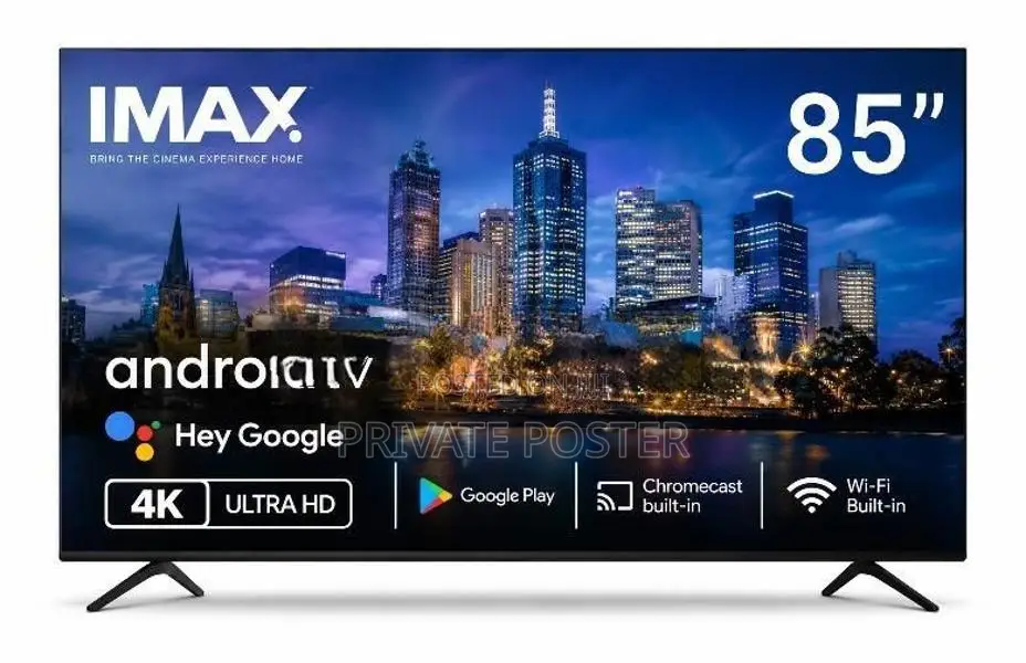 IMAX 85" 4K Smart android UHD Frameless LED TV _ Free Sound Bar