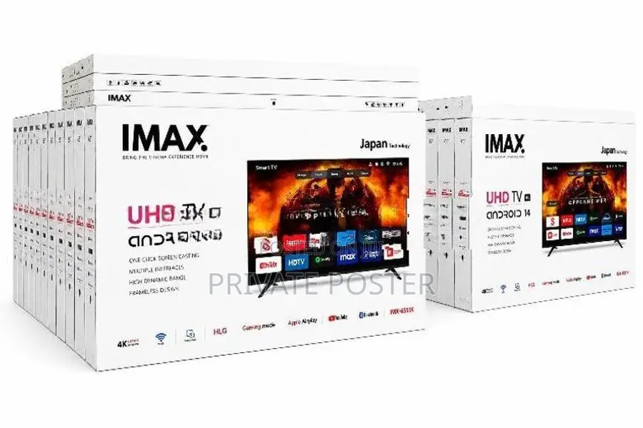 IMAX 85" 4K Smart android UHD Frameless LED TV _ Free Sound Bar