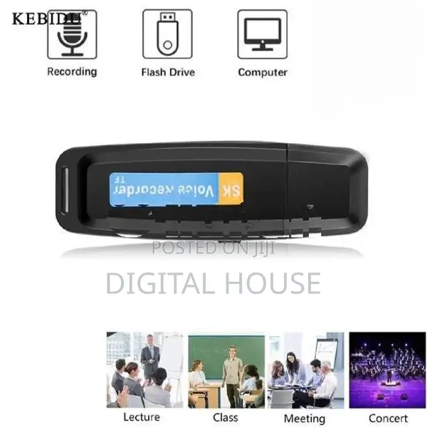 Voice Recorder USB Mini 10 hours Recording time rechargeable - new