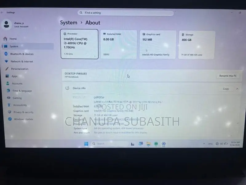 HP Notebook Laptop