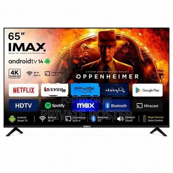 IMAX JAPAN 65" 4K UHD Smart Android 14 Frameless TV +Smart Remote