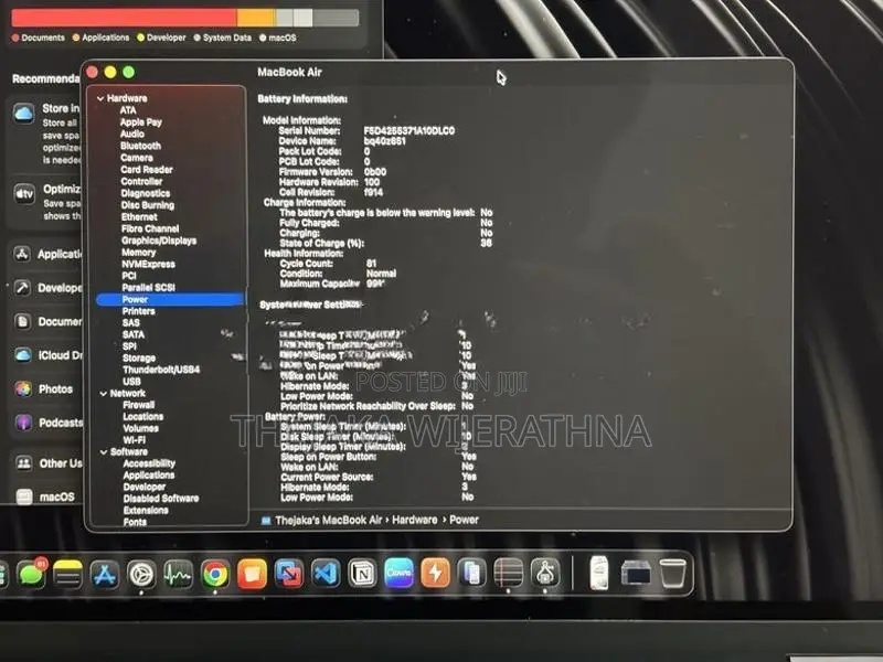 MacBook Air M3, 16GB RAM / 512GB SSD, Midnight