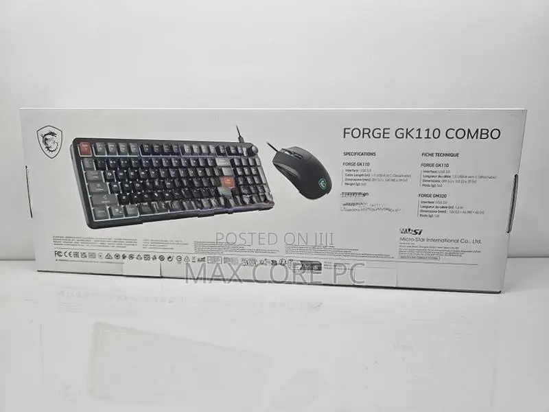 MSI Forge GK110 Gaming Keyboard with Mouse Combo