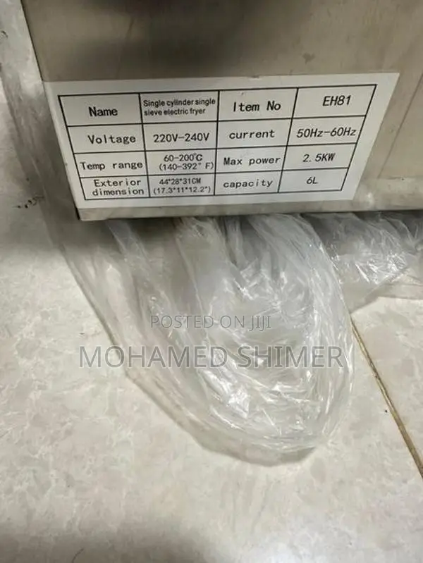 Electric Deep Fryer 6L