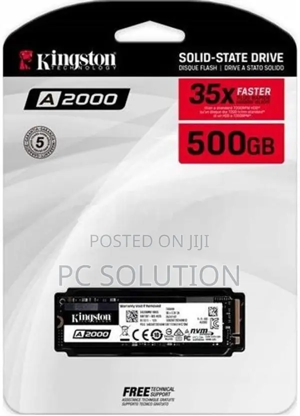 500GB A2000 NVMe SSD Brand New