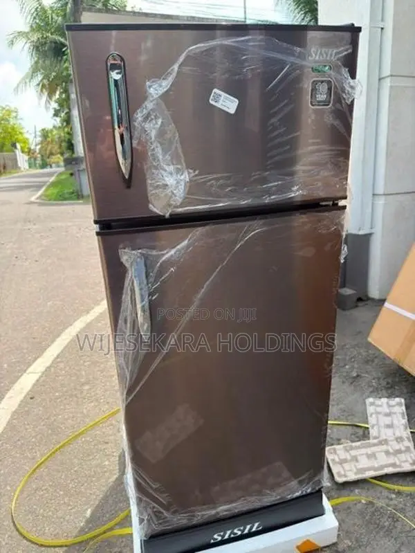 Heavy Duty Sisil Eco 185L Double Door Refrigerator