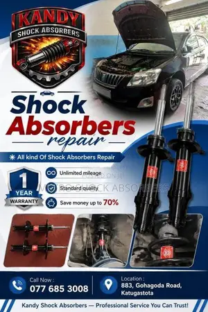 2FrondAndRearShockAbsorbersWith1YearWarranty for Car