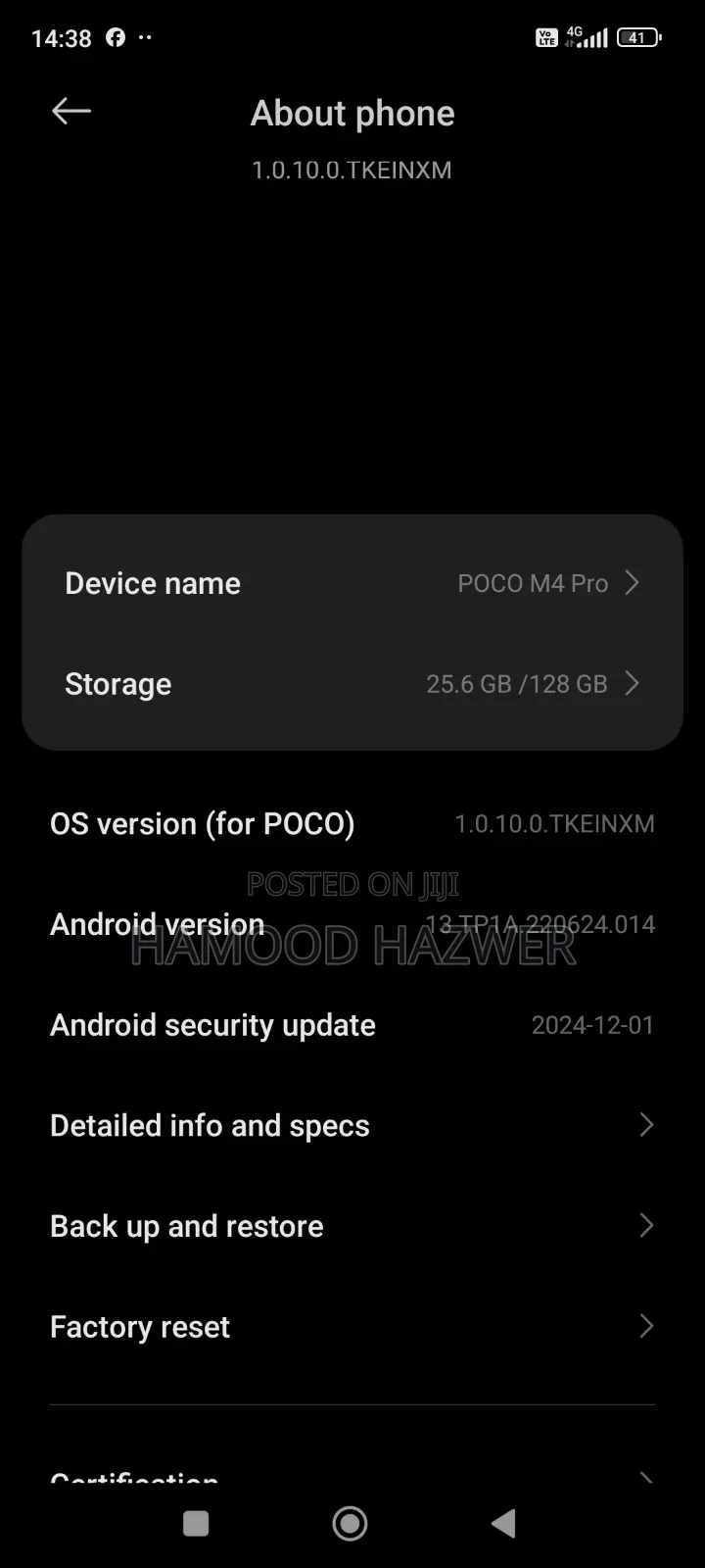 Xiaomi Poco M4 Pro 128 GB Blue