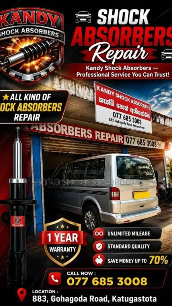 FrontShockAbsorberWith1YearWarranty for Van