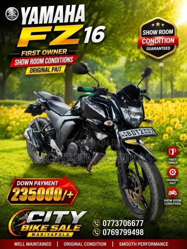 Yamaha FZ-16 2016 Motorbike (Used)