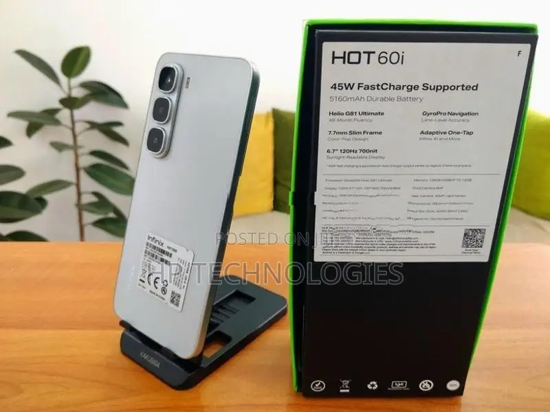 Infinix Hot 60i 6GB+6GB RAM 128GB (Used)