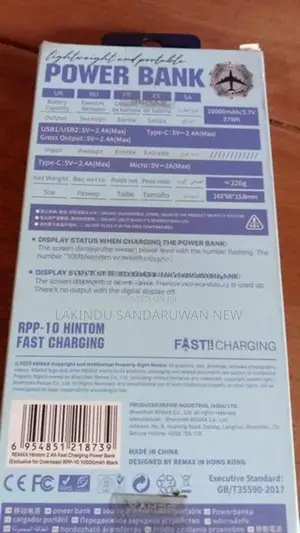 remax rpp10 10000mah power banks