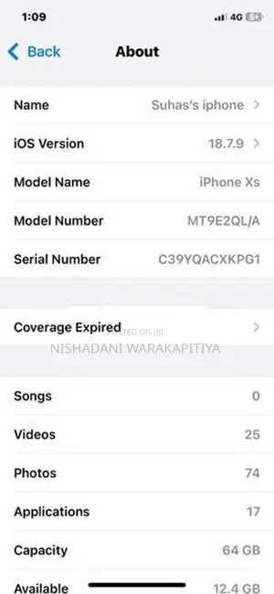 Apple iPhone XS (Used)