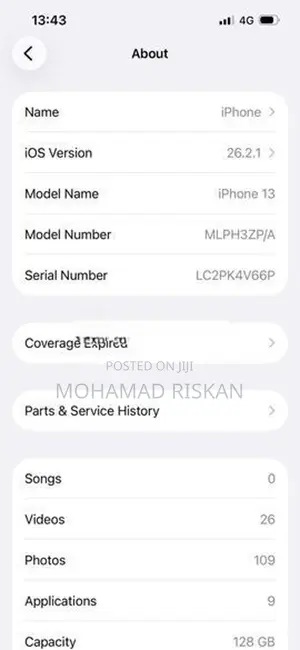 Apple iPhone 13 Iphone13 (Used)
