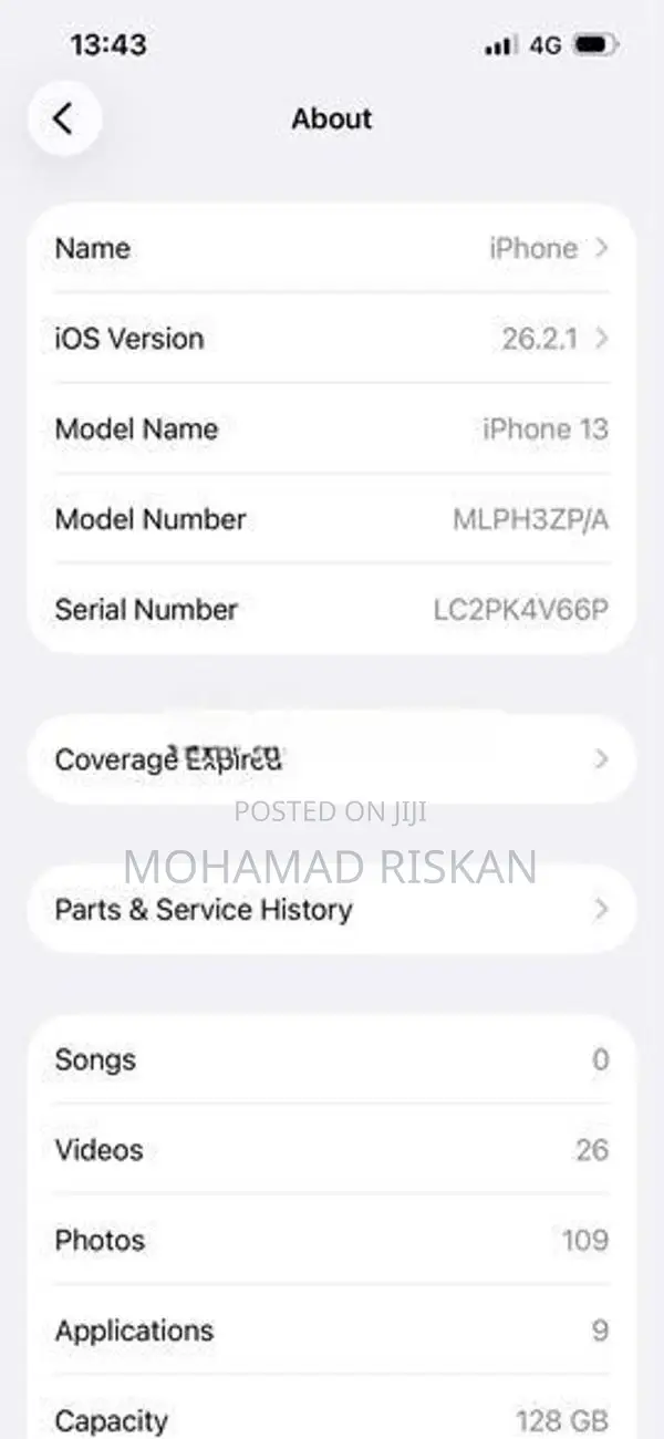 Apple iPhone 13 Iphone13 (Used)