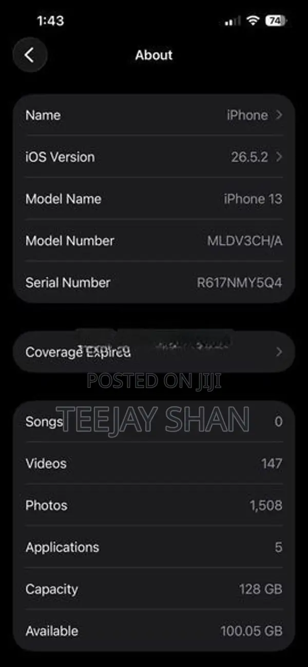 Apple iPhone 13 (Used)