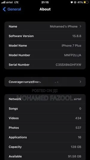 Apple iPhone 7 Plus (Used)