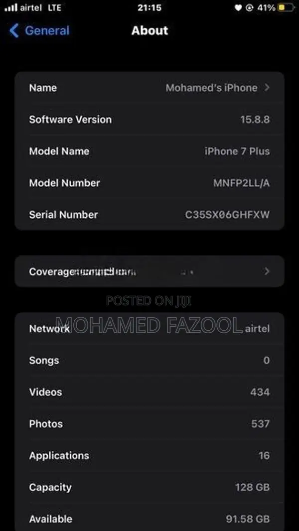 Apple iPhone 7 Plus (Used)