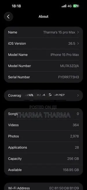 Apple iPhone 15 Pro Max (Used)