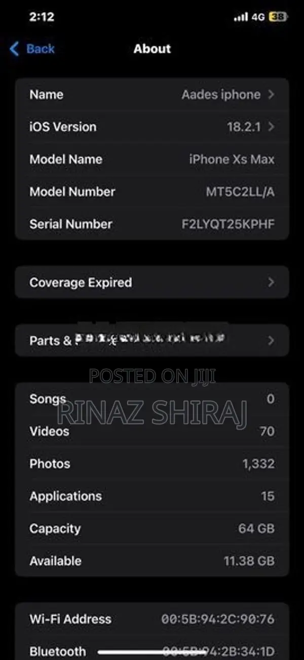 Apple iPhone XS Max (Used)