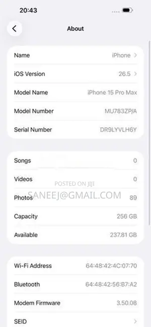 Apple iPhone 15 Pro Max (Used)