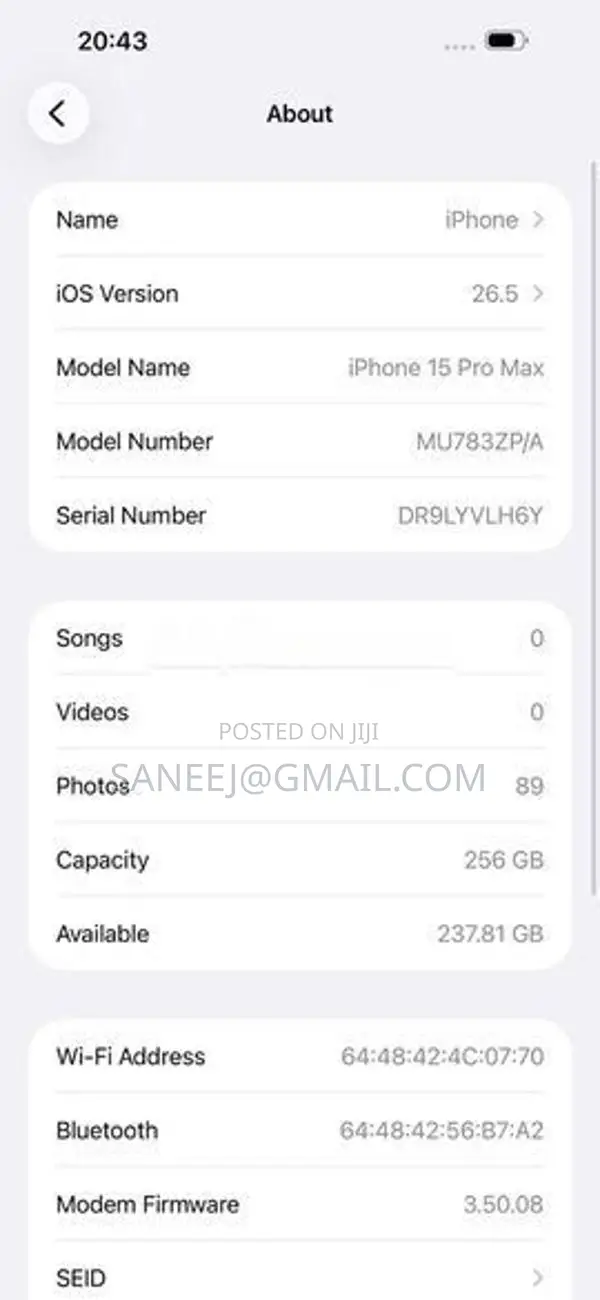 Apple iPhone 15 Pro Max (Used)