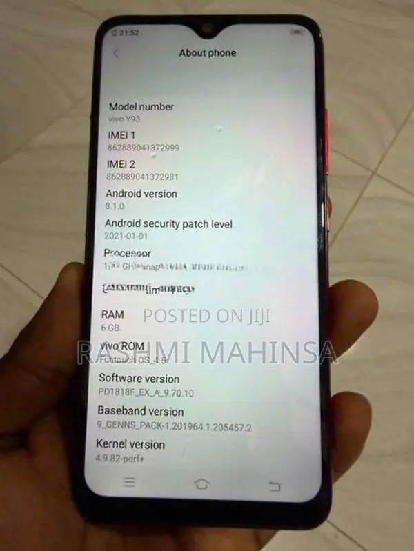 Vivo Y93 (Used)