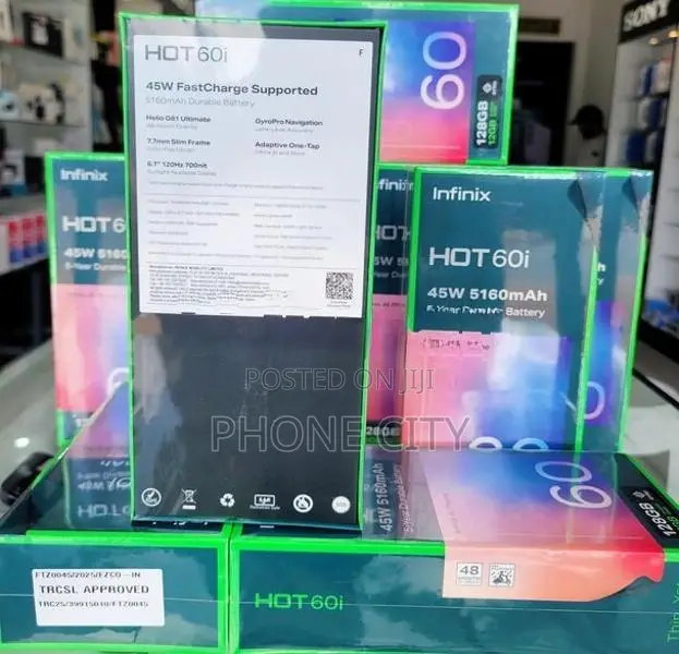 Infinix Hot 60i 128GB 6GB RAM (Brand New)