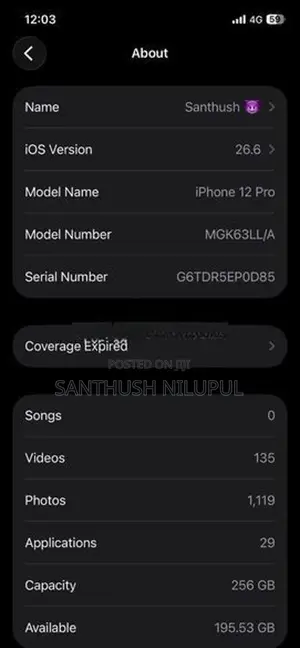 Apple iPhone 12 Pro 256GB (Used)