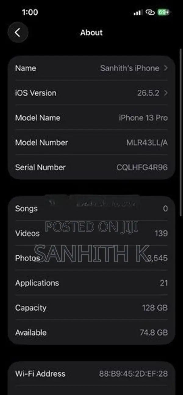 Apple iPhone 13 Pro (Used)
