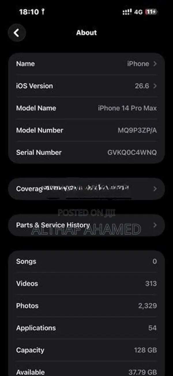 Apple iPhone 14 Pro Max 128GB (Used)