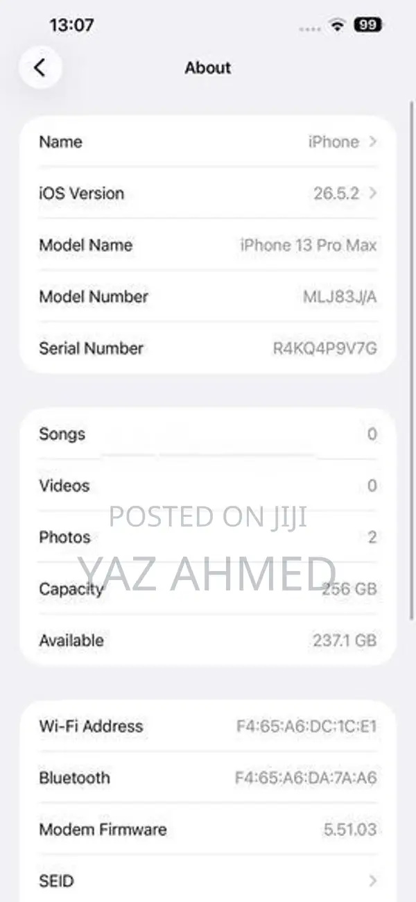 Apple iPhone 13 Pro Max 256GB (Used)