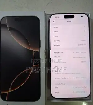 Apple iPhone 16 Pro Max 256GB (Used)