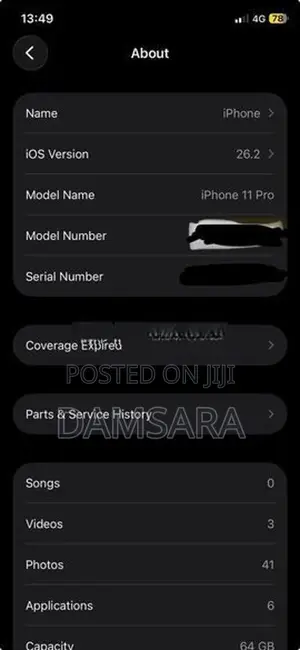 Apple iPhone 11 Pro 64 gb (Used)