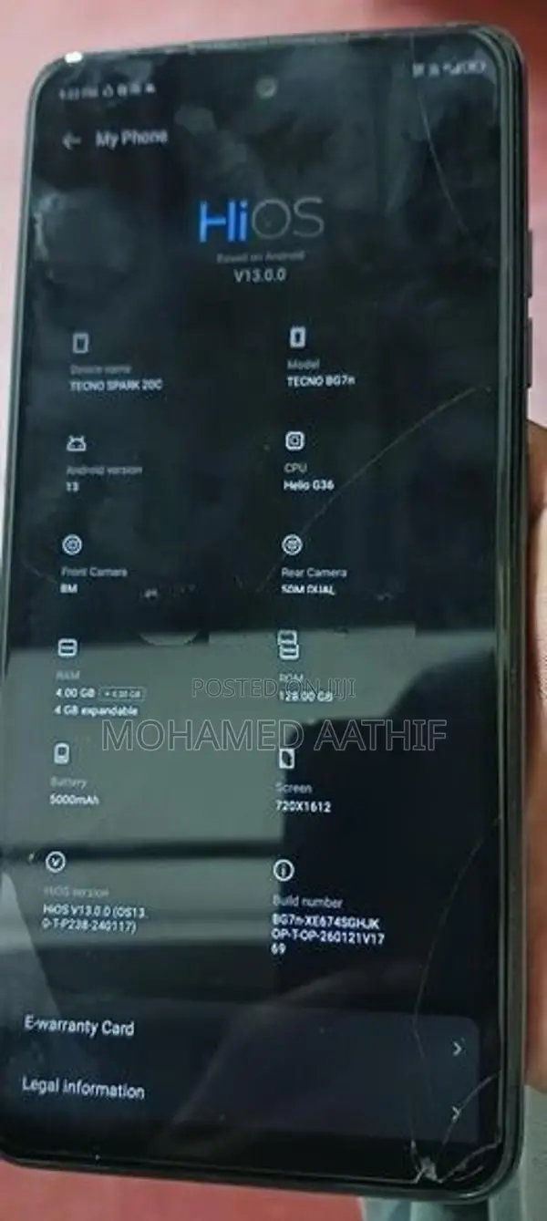 Tecno spark 20c (Used)