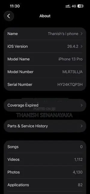 Apple iPhone 13 Pro (Used)