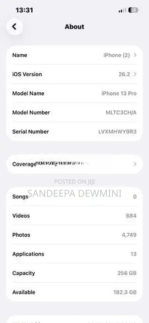 Apple iPhone 13 Pro 13pro (Used)