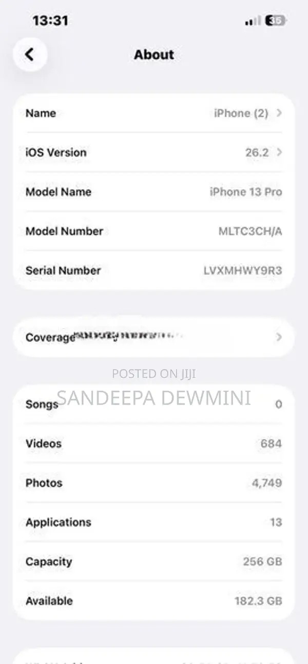 Apple iPhone 13 Pro 13pro (Used)