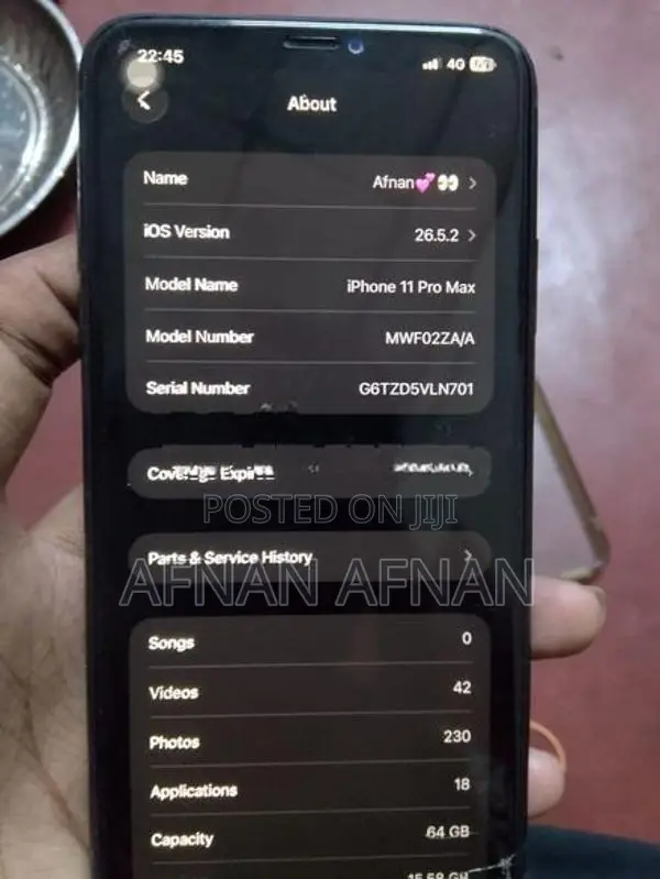 Apple iPhone 11 Pro Max (Used)
