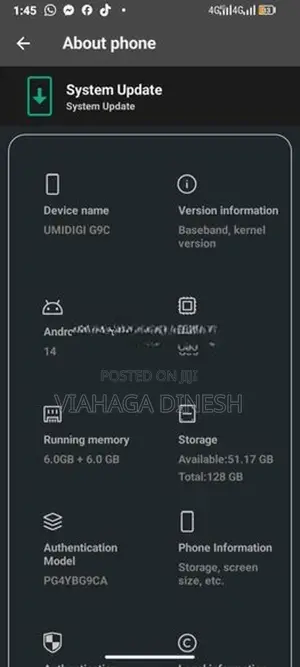 UMIDIGI G9C (Used)