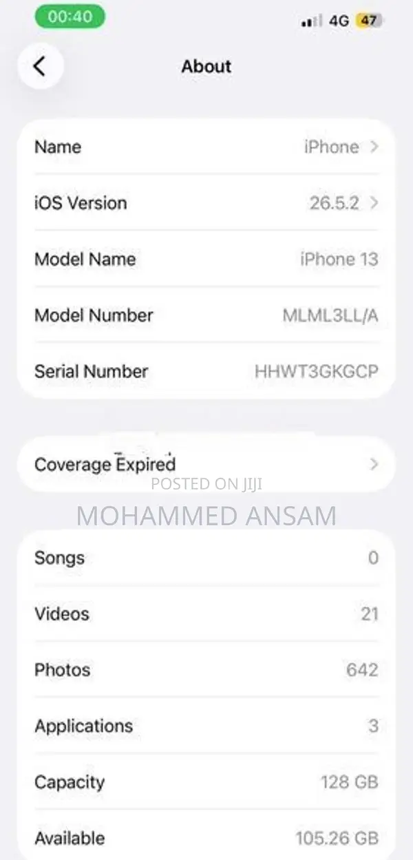 Apple iPhone 13 (Used)