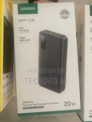 UGREEN 20000mAh 20W Two-Way Fast Charging Power Bank
