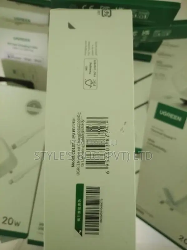 UGREEN 20W Type-C PD Fast Charger + MFI Certified Lightning Cab