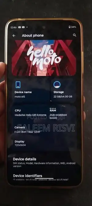 Moto E15 (Used)
