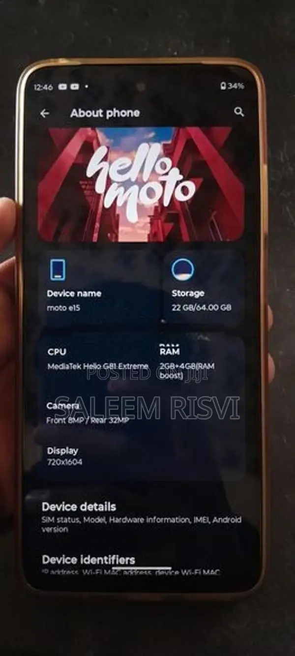 Moto E15 (Used)