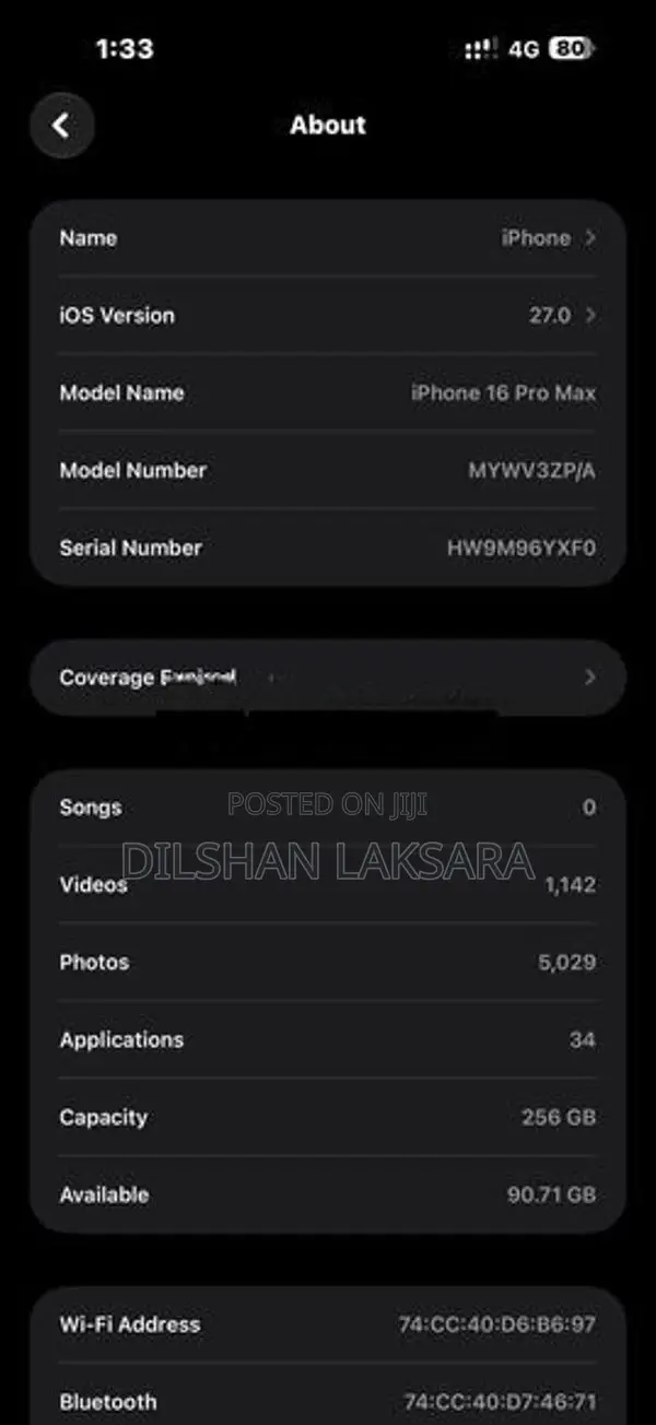 Apple iPhone 16 Pro Max (Used)
